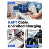 LISEN MacBook Charger USB-C to Magnetic 3 Cable (6.6FT) for M4/M3/M2 MacBook Pro Air M5 Charger, 140W Magnetic Safe 3 Cable Computer Laptop Cord for Pro (16″/14″ 2026-2021) Air (15”/13” 2026-2022)(Sky Blue)