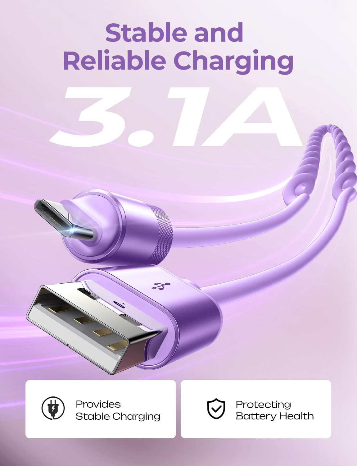 image:imageLISEN Coiled USB C Cable 2 Pack for Android Auto amp CarPlay Cable Short USB A to USB C Cable Compatible with iPhone 171615 Samsung Galaxy S25S24S23 A15A14 Google Pixel 98 Green 4FTPurple