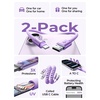 LISEN Coiled USB C Cable, 2 Pack for Android Auto & CarPlay Cable, Short USB A to USB C Cable Compatible with iPhone 17/16/15, Samsung Galaxy S25/S24/S23 A15/A14, Google Pixel 9/8, Green 4FT(Purple)