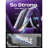 LISEN 10 FT USB C Cable Fast Charging, 240W 4 in 1 Charging Cable, Chubby Type C/A to C/Lightning Cable with Light for iPhone 16 15 14 Pro/MacBook/iPad/Samsung/Switch, Multi Chargers for All Devices(Purple)