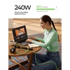 LISEN 10FT USB C Cable Fast Charging, Chubby 240W Cable USB C to USB C Fast Charging Soft Silicone USBC to USBC Parallel Cable for iPhone 17 Pro Max 16 15 Samsung S25 Ultra MacBook Pro Air iPad Black(Green)