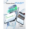 LISEN 10FT USB C Cable Fast Charging, Chubby 240W Cable USB C to USB C Fast Charging Soft Silicone USBC to USBC Parallel Cable for iPhone 17 Pro Max 16 15 Samsung S25 Ultra MacBook Pro Air iPad Black(Blue)