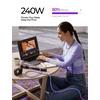 LISEN 10FT USB C Cable Fast Charging, Chubby 240W Cable USB C to USB C Fast Charging Soft Silicone USBC to USBC Parallel Cable for iPhone 17 Pro Max 16 15 Samsung S25 Ultra MacBook Pro Air iPad Black(Purple)