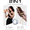 LISEN Crossbody Lanyard Teacher, 60W USB C Cable for iPhone Air 17 16 15, Anti-Theft Phone Chain Crossbody Phone Strap for Most Smartphones, Cell Phone Neck Holder for Women, Desert Gold