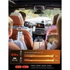 LISEN Retractable Car Charger, 84W Car Charger USB C Fast Charge, 4 in 1(Black)