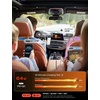 LISEN Retractable Car Charger, 84W Car Charger USB C Fast Charge, 4 in 1(Carbon Grey)
