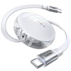 LISEN 240W Retractable USB C Cable, USB C to C Retractable Car Charger Cable, Phone Charger Cord Fast Charging for iPhone 17 16 15 Pro Max Plus/iPad/MacBook/Samsung S24, Travel Essentials