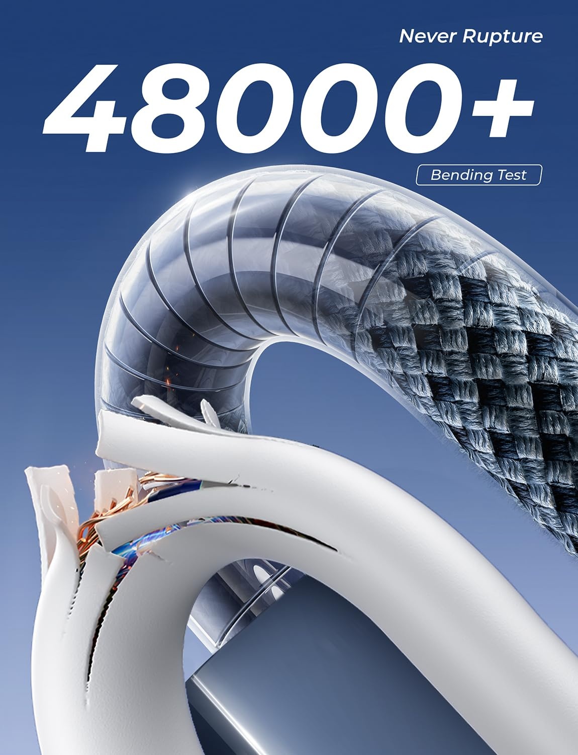 image:imageLISEN 240W Short USB C to USB C Cable 15FT1 5FTMidnight