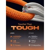 LISEN 240W Short USB C to USB C Cable (1.5FT+1 5FT)(Orange)