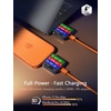 LISEN 240W Short USB C to USB C Cable (1.5FT+1 5FT)(Orange)