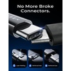 LISEN USB C to USB C Cable Fast Charging Cords 240W Type C Charger Fast Charging Cord Type C Cable for iPhone 16 15 iPad MacBook Pro Air Samsung S25 Switch,3.3ft+3.3ft/2 Pack/Black