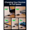 LISEN USB C to USB C Cable Fast Charging Cords 240W Type C Charger Fast Charging Cord Type C Cable for iPhone 16 15 iPad MacBook Pro Air Samsung S25 Switch,3.3ft+3.3ft/2 Pack/Black