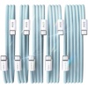 LISEN USB C Cable, 5-Pack [0.5FT] USBC to USBC Cable for iPhone 17 16e 15 Pro Max Charger Cord, 60W C to C Cable Fast Charging for Galaxy S25/S24/23, Switch 2, iPad, MacBook,Black(Blue)