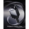 LISEN 72W Retractable Car Charger Ultra-Compact USBC Fast Car Charger(Carbon Grey)