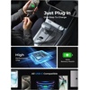 LISEN Car Charger with 45W Built-in USB-C 36 inch Coiled Cable, 90W Multi-Port Fast Charging Cigarette Lighter Adapter for iPhone 17/16/15 Pro Max, Samsung Galaxy S26 Ultra, Black(Black-90inch)