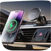 LISEN for 15W MagSafe Car Mount Charger,Super Fast iPhone Magnetic Wireless Car Charger for iPhone 16 Pro Max Accessories，MagSafe Charger Fits iPhone 16 15 14 13 12,Samsung with MagSafe Case