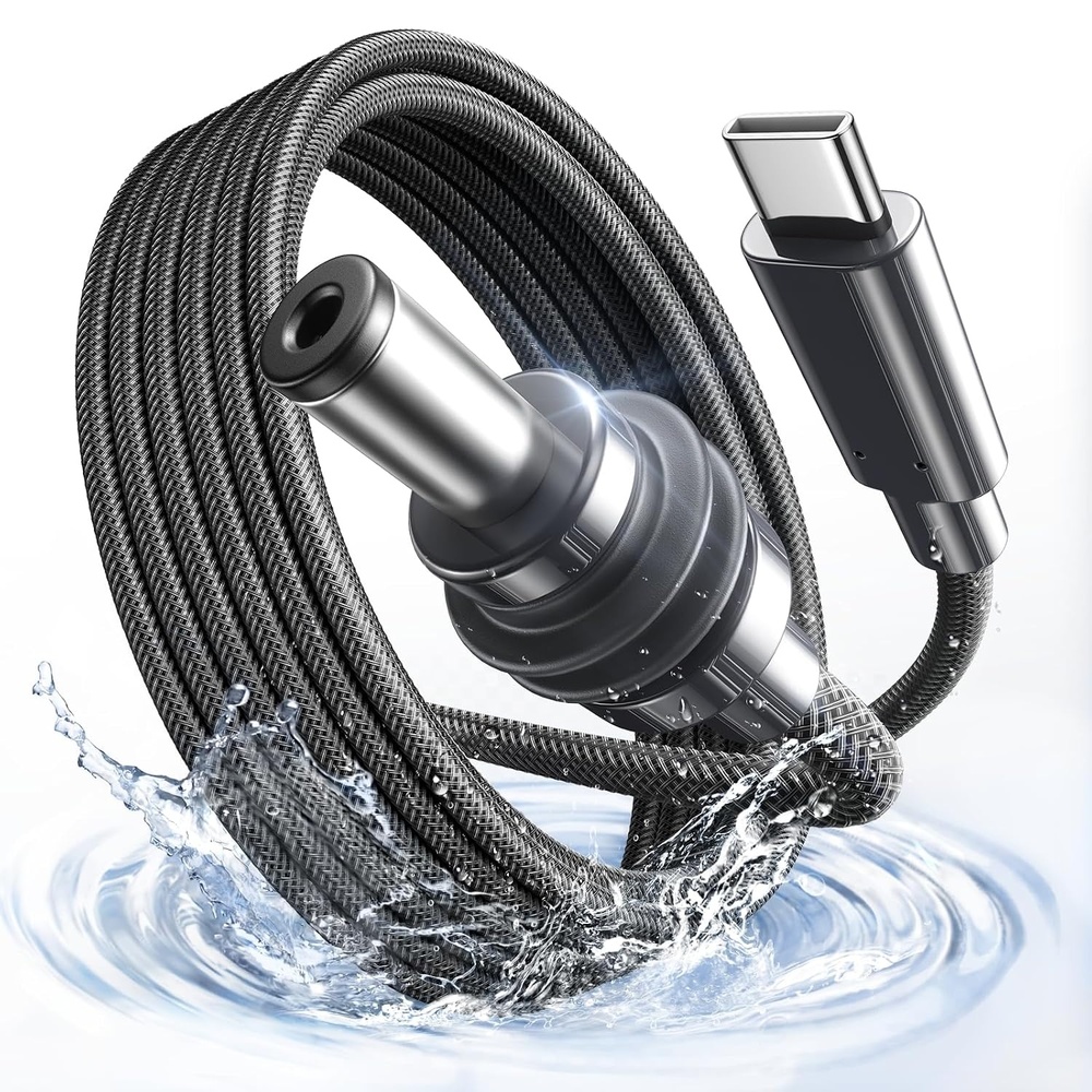 image:imageLISEN Starlink Mini Cable 100W 18AWG Starlink Mini USB C Power Cable Nylon Braided Star Link Mini Power Supply EMarker Chip Protection Waterproof Works with 100W PD Power Sources10FT
