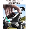 LISEN 2026 Bike Phone Holder, [Anti-Vibration] Motorcycle Phone Mount, Bicycle Phone Holder, Handlebar Phone Mount Scooter Ebike Accessories Bicycle Accessories for iPhone Samsung Google Pixel, Black