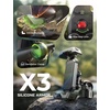 LISEN 2026 Bike Phone Holder, [Anti-Vibration] Motorcycle Phone Mount, Bicycle Phone Holder, Handlebar Phone Mount Scooter Ebike Accessories Bicycle Accessories for iPhone Samsung Google Pixel, Black