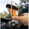 LISEN Bike Phone Holder, [Super Easy Install] Motorcycle Phone Mount Ebike Accessories Bicycle Handlebar Holder Mount Gifts for Adults Kids Men Mountain Mini Bike Scooter Gear Accessories, Black(Orange)