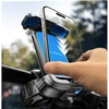 LISEN Bike Phone Holder, [Super Easy Install] Motorcycle Phone Mount Ebike Accessories Bicycle Handlebar Holder Mount Gifts for Adults Kids Men Mountain Mini Bike Scooter Gear Accessories, Black(Blue)