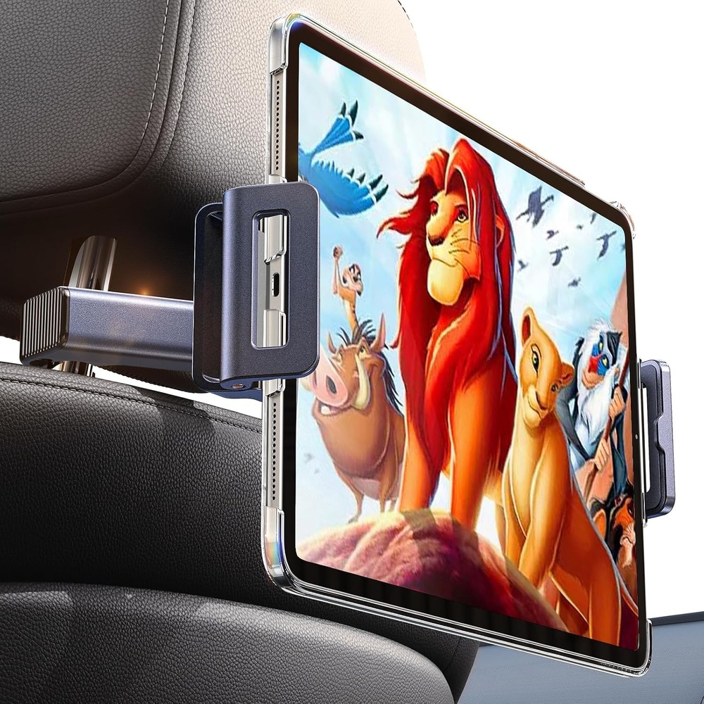 image:imageLISEN Car Headrest Tablet Holder 3 in 1 Extension Arm Adjustable Tablet Car Mount for Back Seat 4711947129