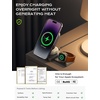 LISEN 3 in 1 Charging Station for Apple Devices Magsafe Wireless Charger Pad for iPhone, Travel Wireless Charging Station for Multiple Devices Fits iPhone 15 Pro Max Magsafe Charger Airpods,Black