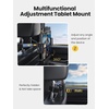 LISEN Car Headrest Tablet Holder – [3 in 1 Extension Arm] Adjustable Tablet Car Mount for Back Seat (4.7-11.9)(4.7-12.9)