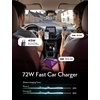 LISEN Retractable Car Charger USB C, [Upgraded 72W Max]