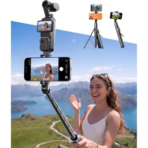 LISEN Tripod for iPhone 17 Pro Max, Selfie Stick with Remote, Android, 67″(Black)